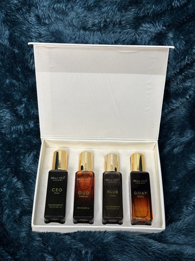 Bella Vita Luxury Men’s Perfume Set (CEO, Oud, Klub, G.O.A.T)