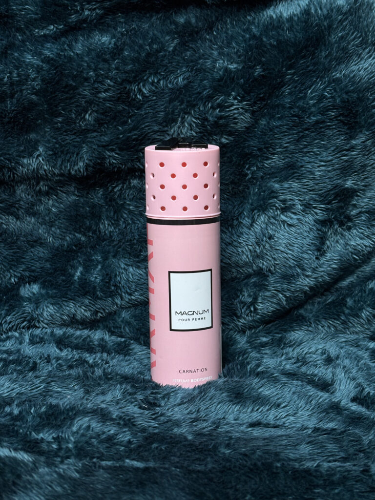 Magnum Pour Femme Carnation Perfume Body Spray – Sophisticated Floral Elegance