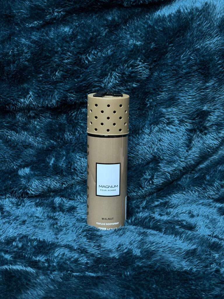 Magnum Pour Homme Walnut Perfume Body Spray – Bold & Masculine