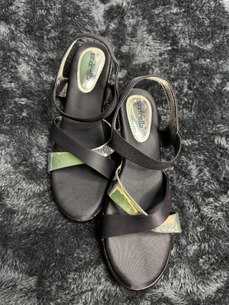 Stylish Black Wedge Sandals for Women