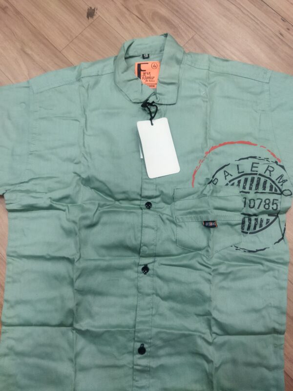 Title: kids shirt Light Aqua Casual Shirt - Minimalist Modern Style