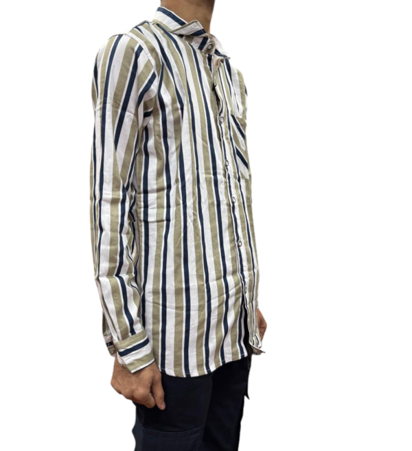 Men’s Casual Striped Long Sleeve Shirt