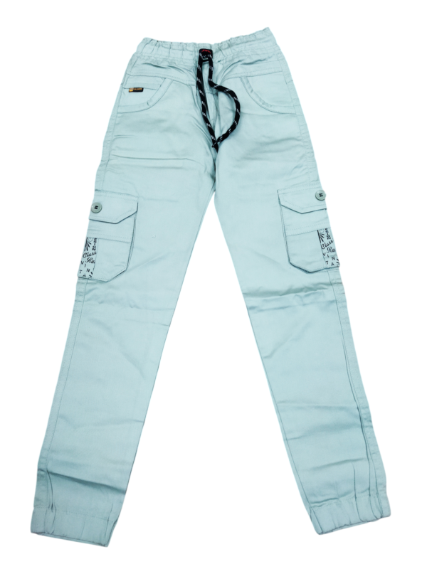 Boys’ Light Blue Cargo Jogger Pants