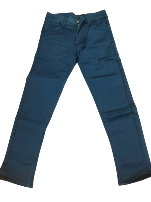 Men’s Solid Navy Blue Slim Fit Denim Jeans