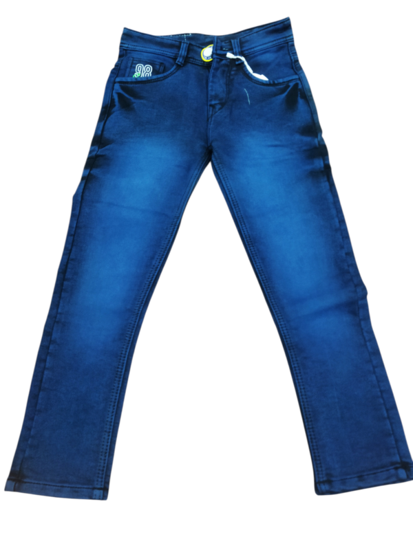 Men’s Classic Straight Fit Blue Denim Jeans – Mid-Wash