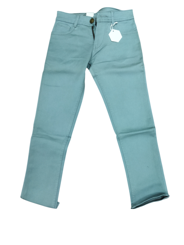 Stylish Slim Fit Stretchable Boys' Denim Jeans - Light Blue