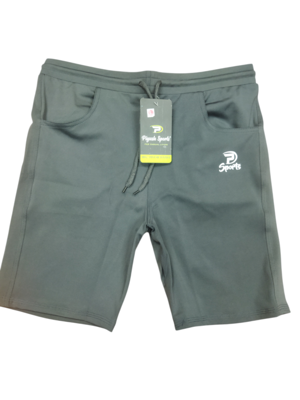 Men’s Dark Grey Dry Fit Sports Shorts with Side Pockets